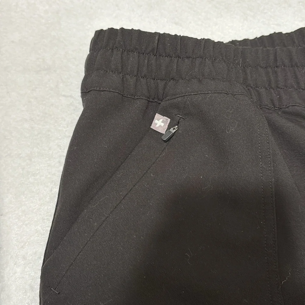 Figs Black Cargo Pants with Relaxed Fit